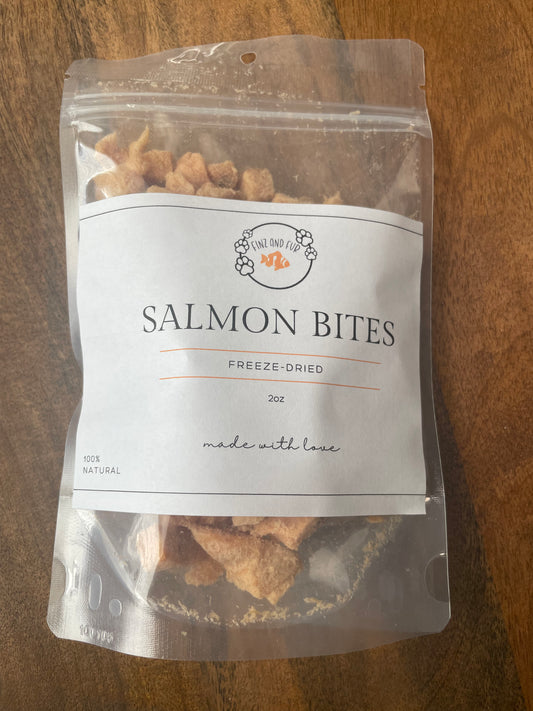 Freeze Dried Salmon Bites 2oz