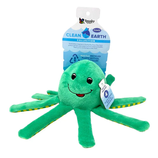 Clean Earth Recycled Plush Toys - 100% Sustainable Octopus