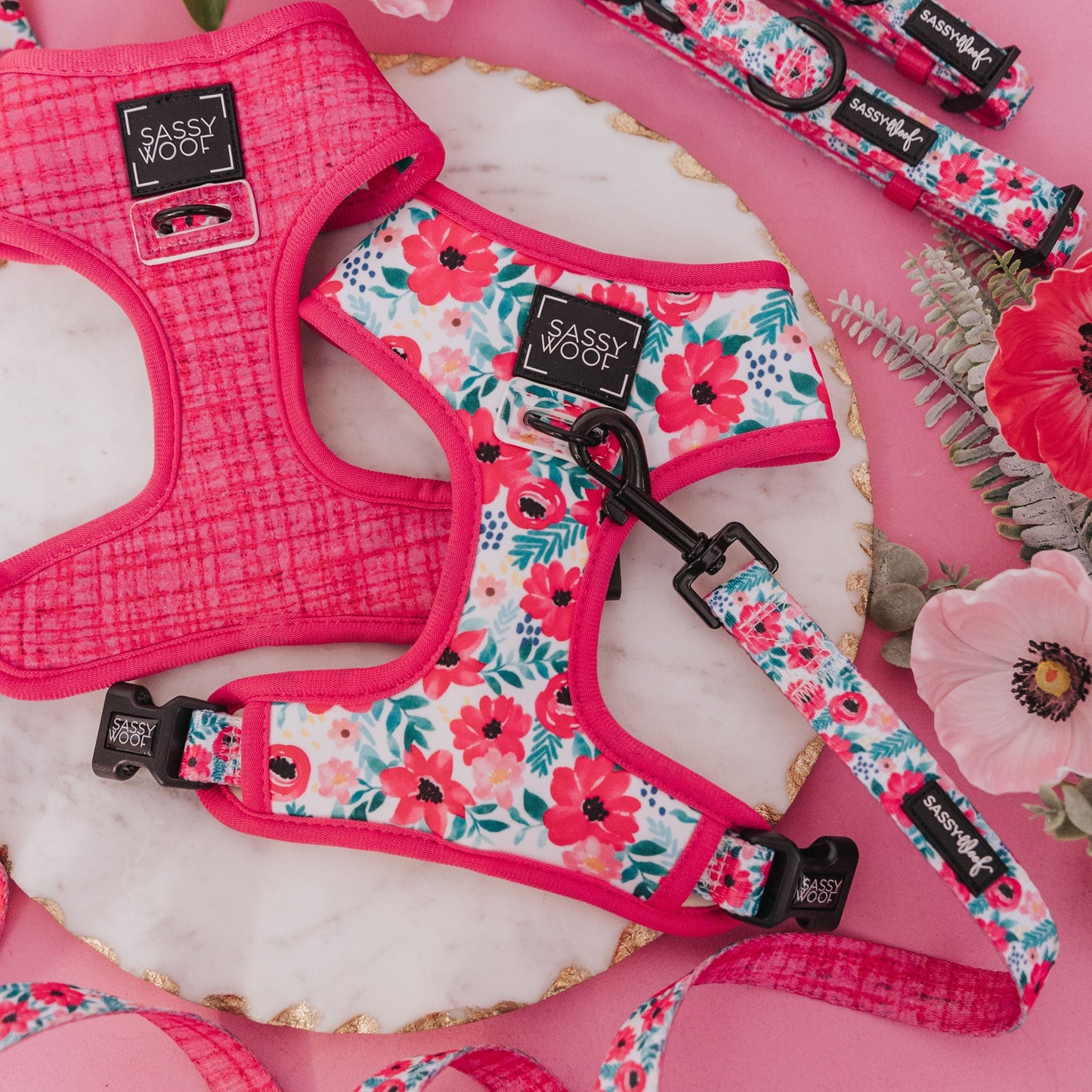 Dog Reversible Harness - Floral Frenzy